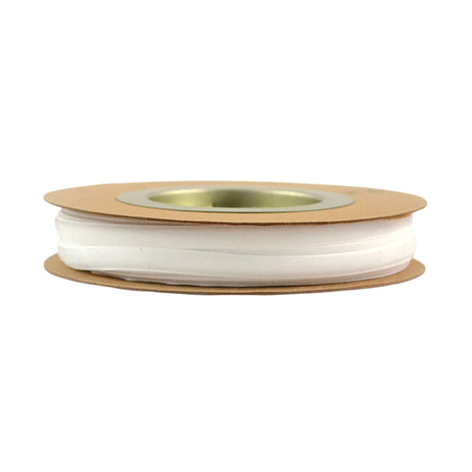 Panglica decorativa Velvet, alb, 1.2 cm x 9 m - SIMONA'S CHRISTMAS