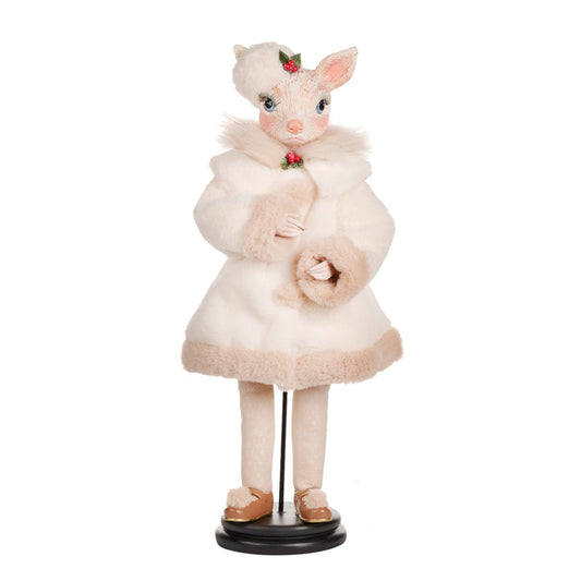 Papusa Bambi, alb, 55 cm - SIMONA'S CHRISTMAS