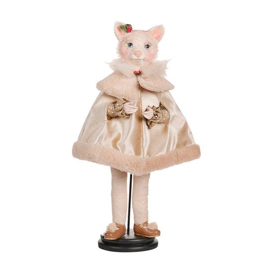 Papusa Vulpe, alb, 55 cm - SIMONA'S CHRISTMAS