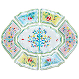 Platou aperitiv cu 7 piese, melamina, 60x50 cm, Mamma Mia - BACI MILANO Platou aperitiv cu 7 piese, melamina, 60x50 cm, Mamma Mia - BACI MILANO