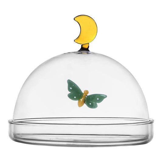 Platou cu dom, fluture si luna, Garden Picnic by Alessandra Baldereschi - ICHENDORF