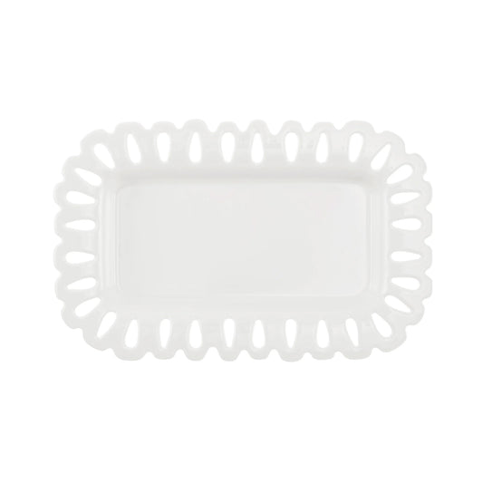 Platou dreptunghiular, 20x13 cm, Giulietta - LA PORCELLANA BIANCA