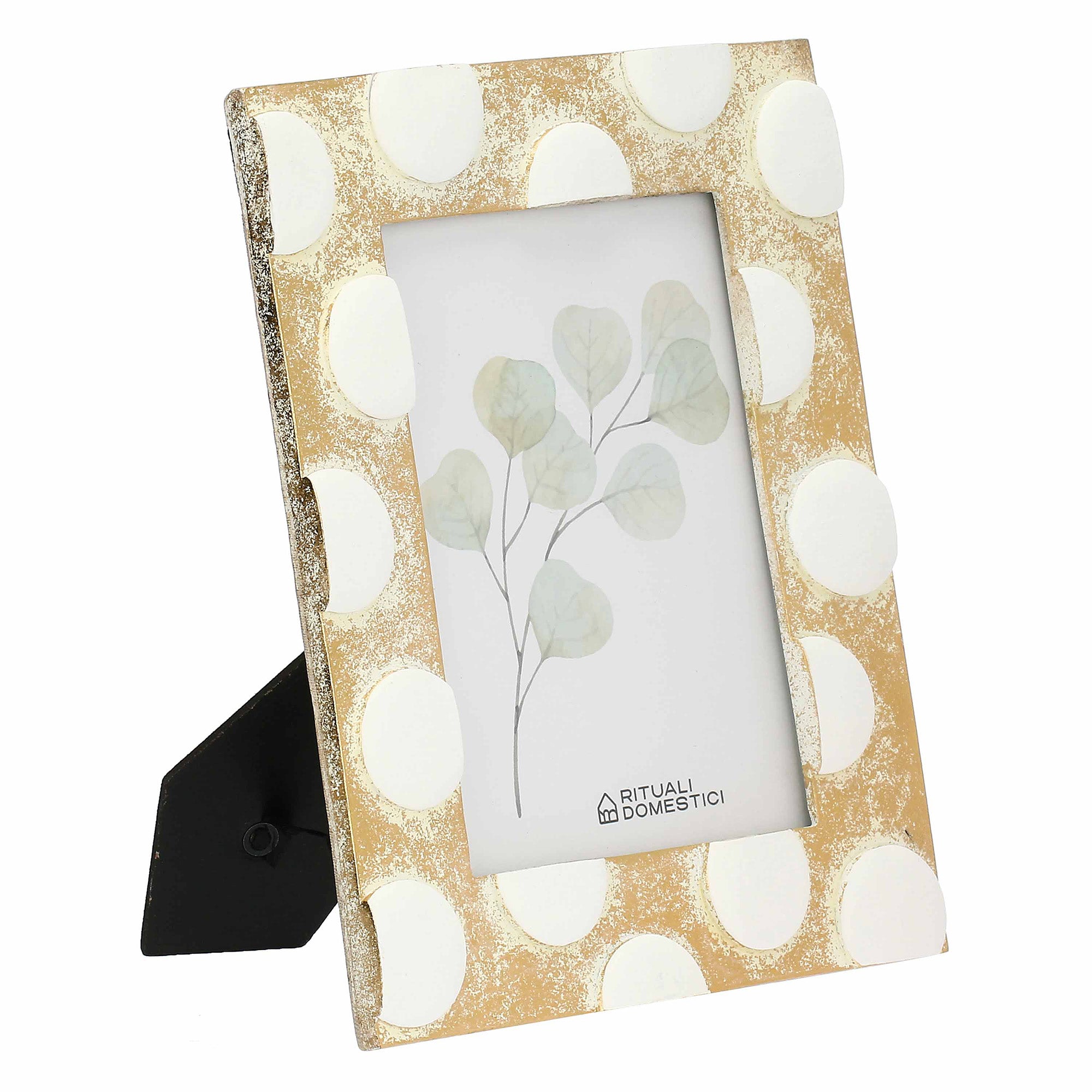 Rama foto Gold-White Polka Dots, 13x18 cm, Tiguardo - SIMONA'S COLLECTION Rama foto Gold-White Polka Dots, 13x18 cm, Tiguardo - SIMONA'S COLLECTION