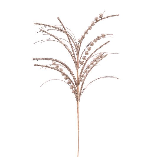 Ramura decorativa cu sclipici, roz, 76 cm, SIMONA'S CHRISTMAS