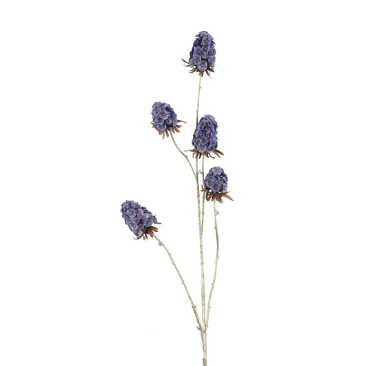 Ramura decorativa Diantxus, albastru/auriu, 117 cm, SIMONA'S CHRISTMAS