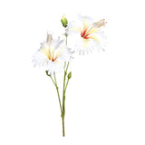 Ramura decorativa Hibiscus, alb, 65 cm - SIMONA'S COLLECTION Ramura decorativa Hibiscus, alb, 65 cm - SIMONA'S COLLECTION