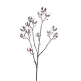 Ramura decorativa inghetata Bumbac, alb/maro, 85 cm - SIMONA'S CHRISTMAS Ramura decorativa inghetata Bumbac, alb/maro, 85 cm - SIMONA'S CHRISTMAS