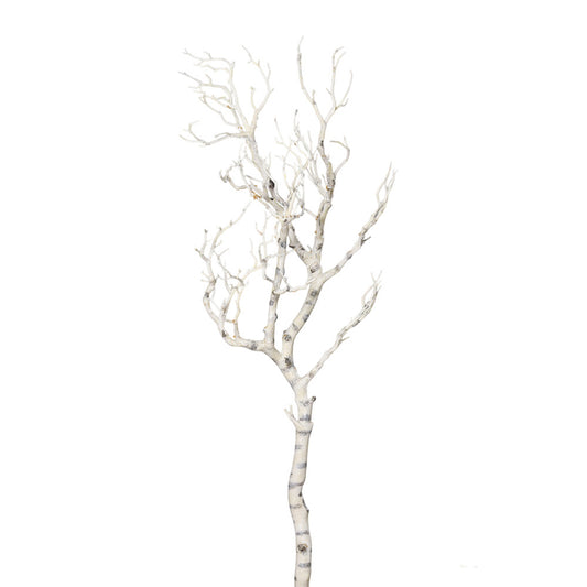 Creanga decorativa Mesteacan, alb, 88 cm - SIMONA'S COLLECTION