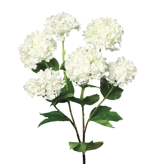 Ramura decorativa Snowball, crem, 60 cm - SIMONA'S COLLECTION