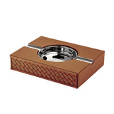 Scrumiera decorativa din piele orange, 21 cm, Zeno - RIVIERE Scrumiera decorativa din piele orange, 21 cm, Zeno - RIVIERE