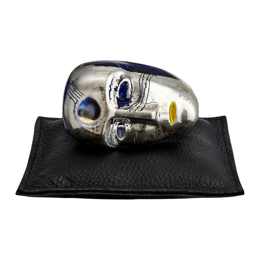 Sculptura Brains Annual 2025 Grey/Blue by Bertil Vallien - KOSTA BODA