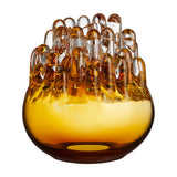 Sculptura din sticla cristalina, Amber, 20 cm, Polar Votive by Goran Warff - KOSTA BODA Sculptura din sticla cristalina, Amber, 20 cm, Polar Votive by Goran Warff - KOSTA BODA