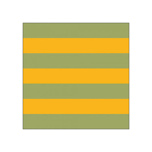 Servetele de masa, 20 buc, 33 x 33 cm, Block Stripe Yellow/Green - SIMONA'S COLLECTION