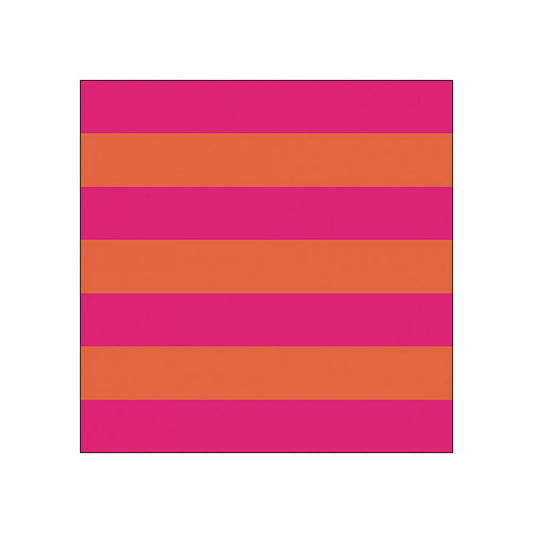 Servetele de masa, 20 buc, 33 x 33 cm, Block Stripe Orange/Pink - SIMONA'S COLLECTION