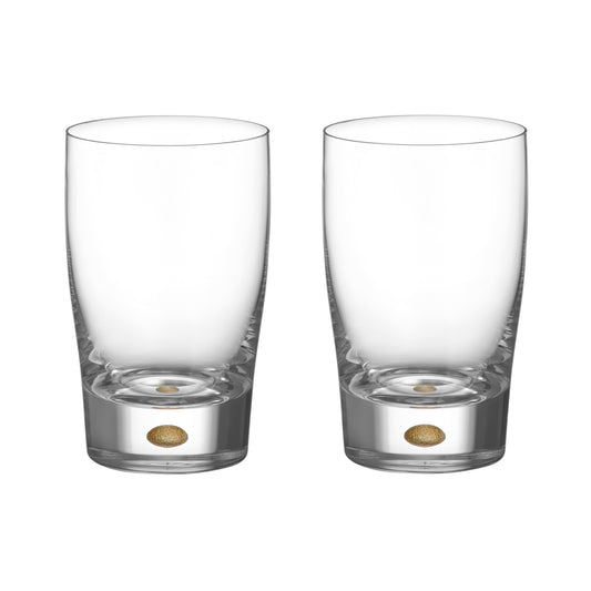 Set 2 pahare pentru apa, 250 ml, Double Old Fashioned, Intermezzo Gold by Erika Lagerbielke - ORREFORS