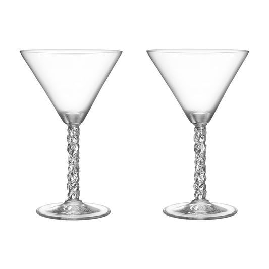 Set 2 pahare pentru martini, 250 ml, Carat by Lena Bergstrom - ORREFORS