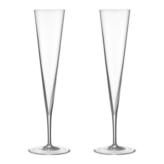 Set 2 pahare pentru sampanie, 250 ml, Geometry by Claesson Koivisto Rune - ORREFORS
