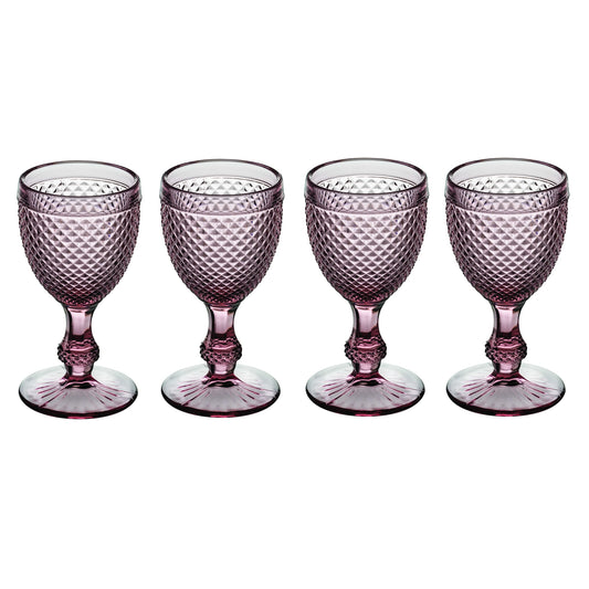 Set 4 pahare pentru apa, 280 ml, Bicos Pink - VISTA ALEGRE