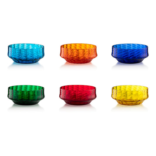 Set 6 boluri din sticla, asortate, 12.5 cm, Barena - SALVIATI