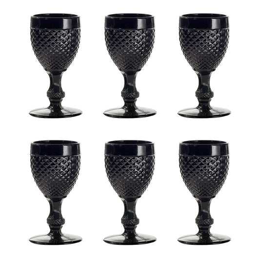 Set 6 pahare pentru lichior, 55 ml, Sweet Liquor, Bicos Matt Black - VISTA ALEGRE