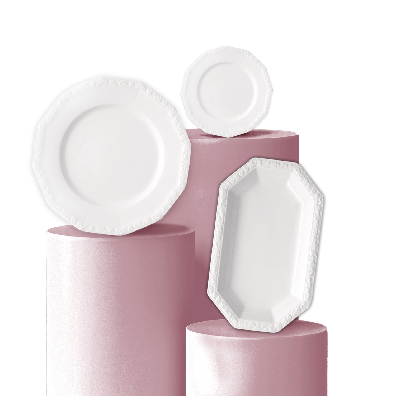 Set pentru cina Berlin, 13 piese, Maria White - ROSENTHAL Set pentru cina Berlin, 13 piese, Maria White - ROSENTHAL