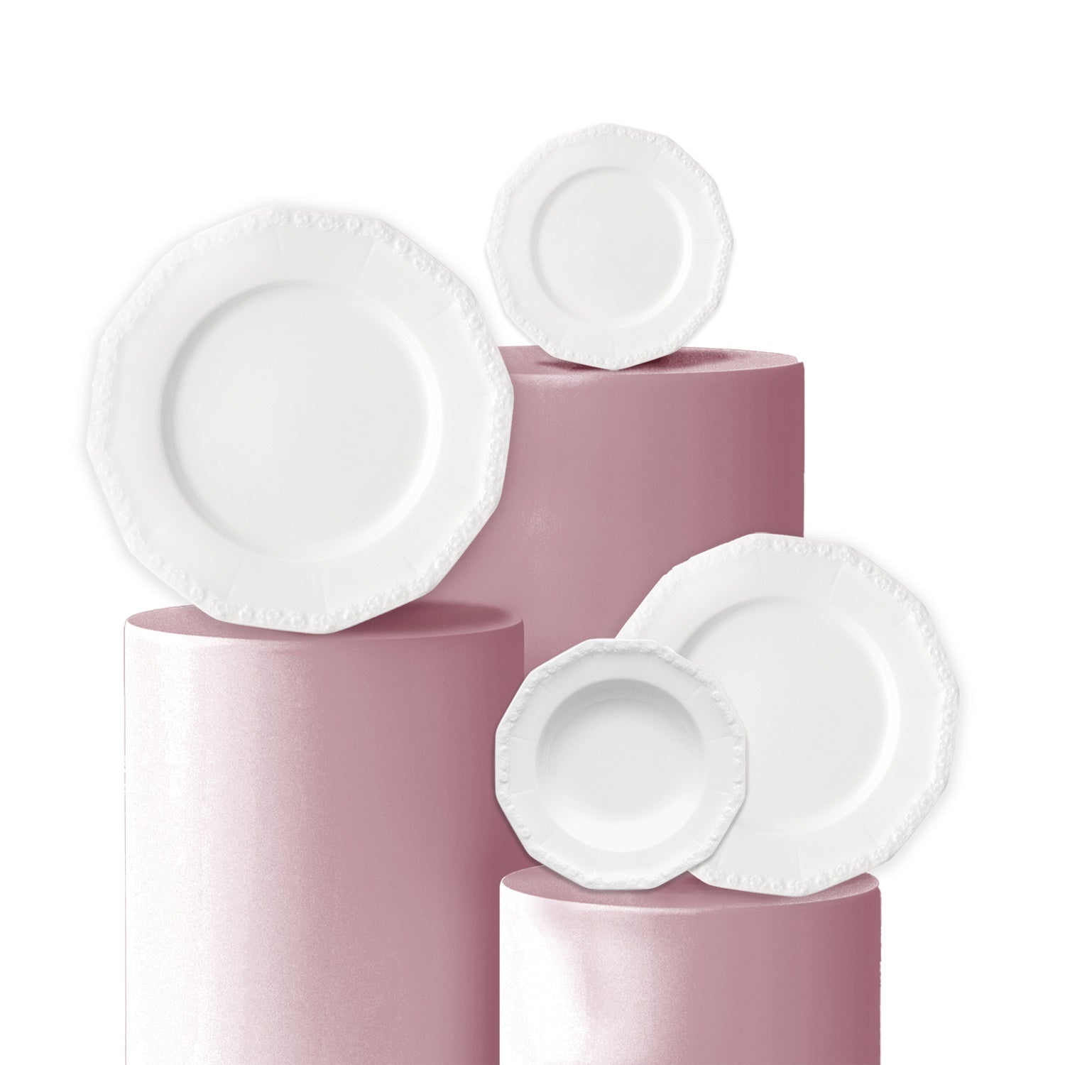 Set pentru cina Hamburg, 19 piese, Maria White - ROSENTHAL Set pentru cina Hamburg, 19 piese, Maria White - ROSENTHAL