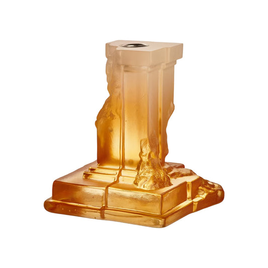 Sfesnic din sticla cristalina, Amber Haze, 15 cm, Rocky Baroque by Hanna Hansdotter - KOSTA BODA