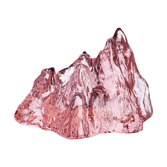 Sfesnic din sticla cristalina, Pink, 14 cm, The Rock by Hanna Hansdotter - KOSTA BODA