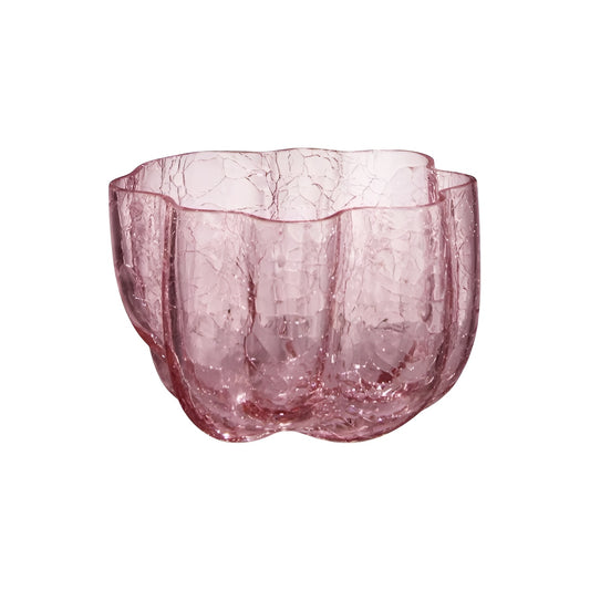 Sfesnic din sticla, Pink, 5.8 cm, Crackle by Asa Jungnelius - KOSTA BODA