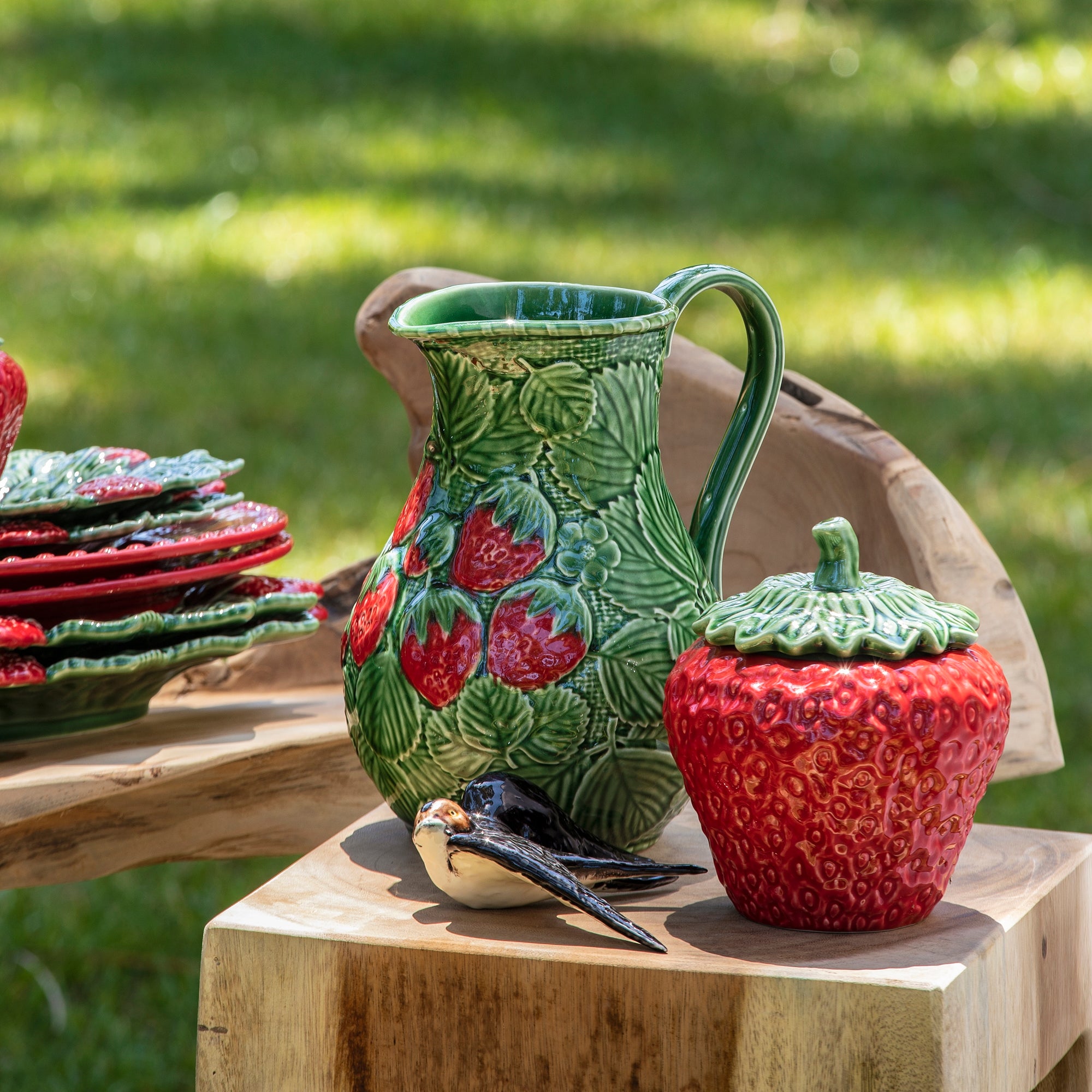 Carafa ceramica, Strawberries - BORDALLO PINHEIRO Carafa ceramica, Strawberries - BORDALLO PINHEIRO