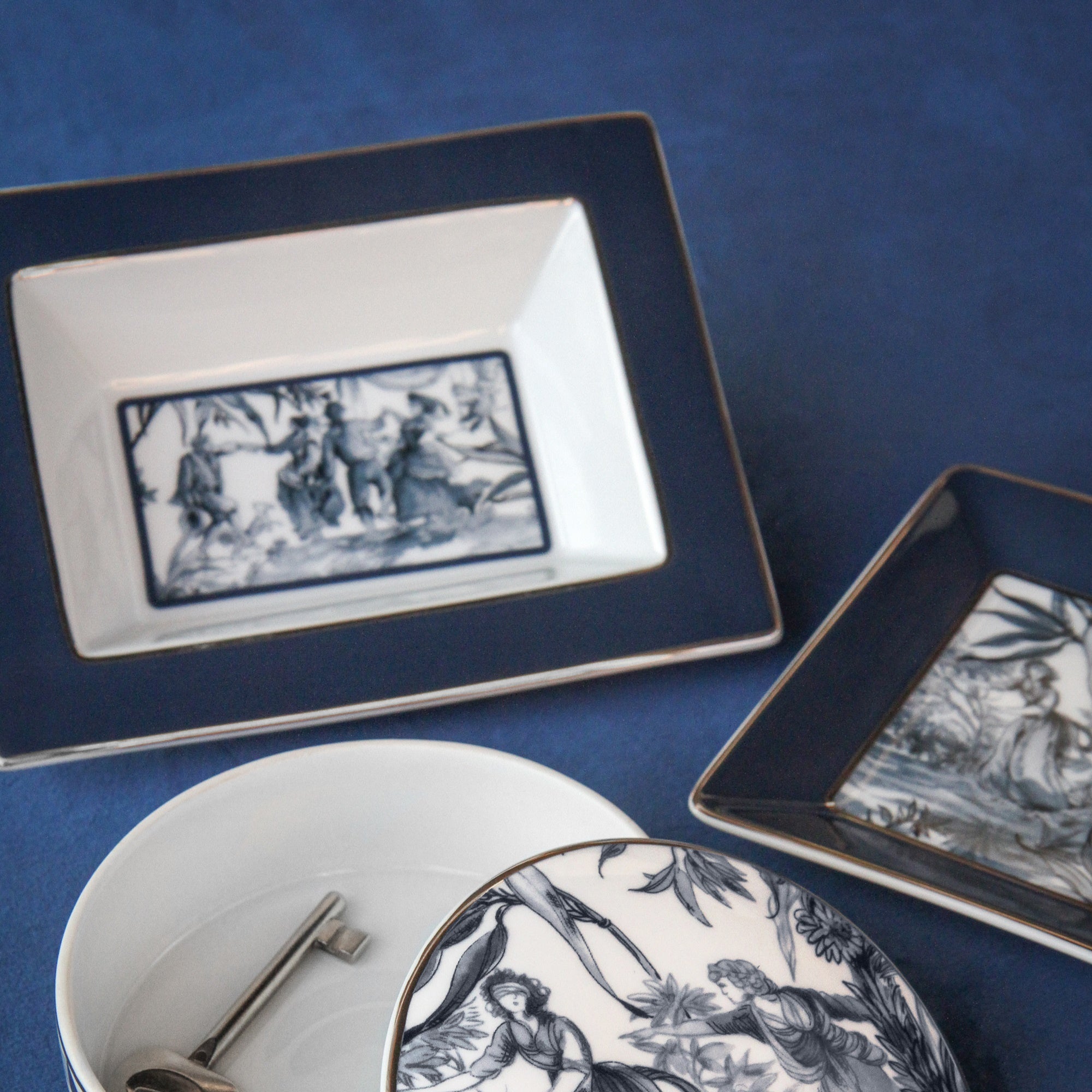 Vide-poche din portelan, 19.5 cm, Versailles - BACI MILANO Vide-poche din portelan, 19.5 cm, Versailles - BACI MILANO