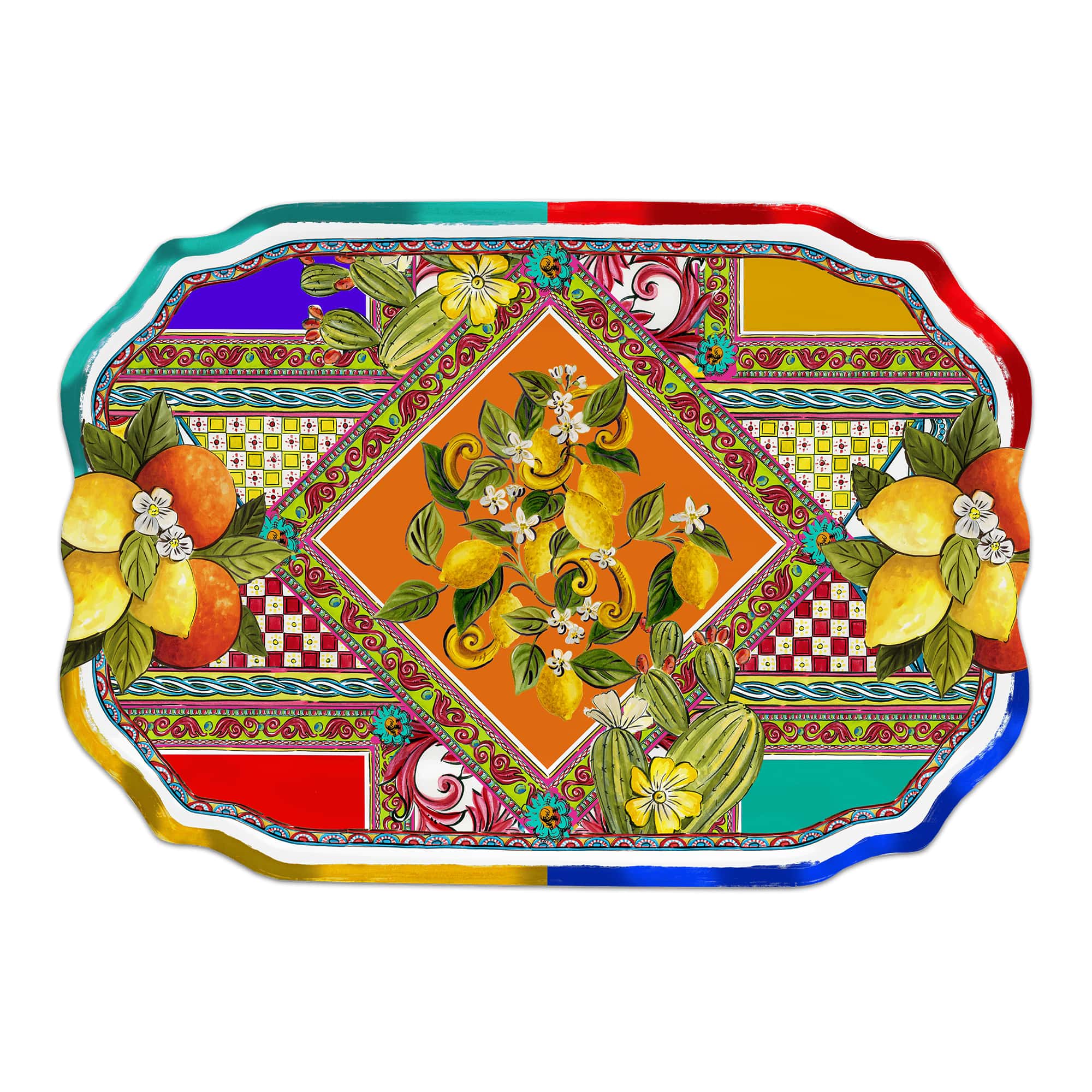 Tava dreptunghiulara, melamina, 47x33 cm, Ortigia - BACI MILANO Tava dreptunghiulara, melamina, 47x33 cm, Ortigia - BACI MILANO