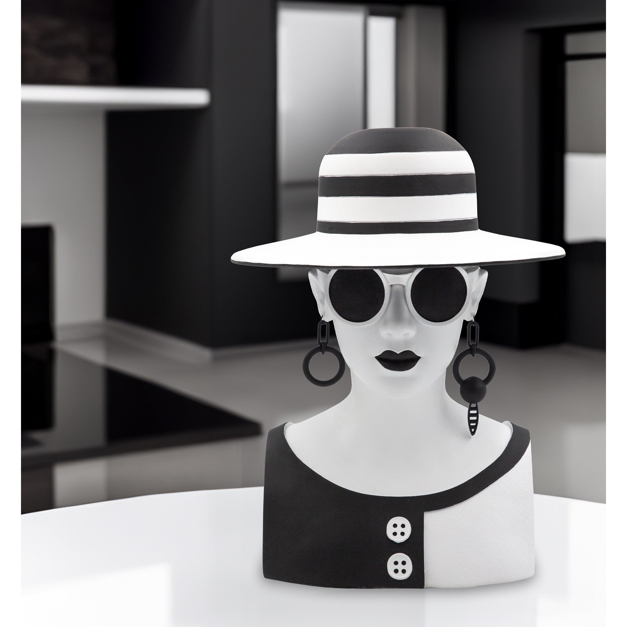 Cutie din portelan, 13 cm, The inseparables Mr White - BACI MILANO Cutie din portelan, 13 cm, The inseparables Mr White - BACI MILANO