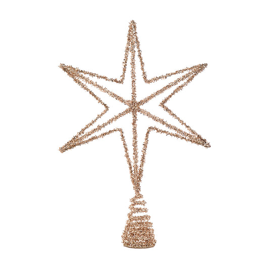 Varf pentru brad Stea Evie, auriu, 34 cm - SIMONA'S CHRISTMAS