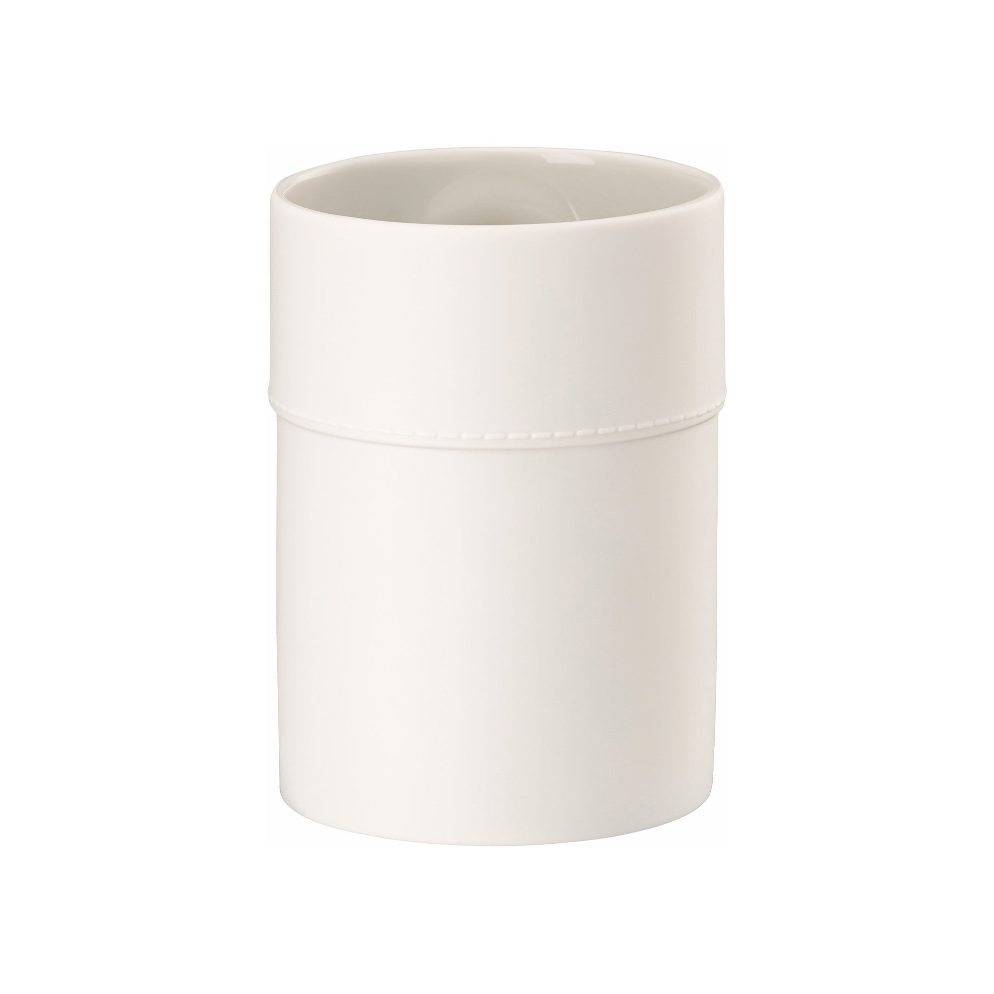 Vaza cilindrica din portelan, 10 cm, La Medusa Mini White - VERSACE Vaza cilindrica din portelan, 10 cm, La Medusa Mini White - VERSACE