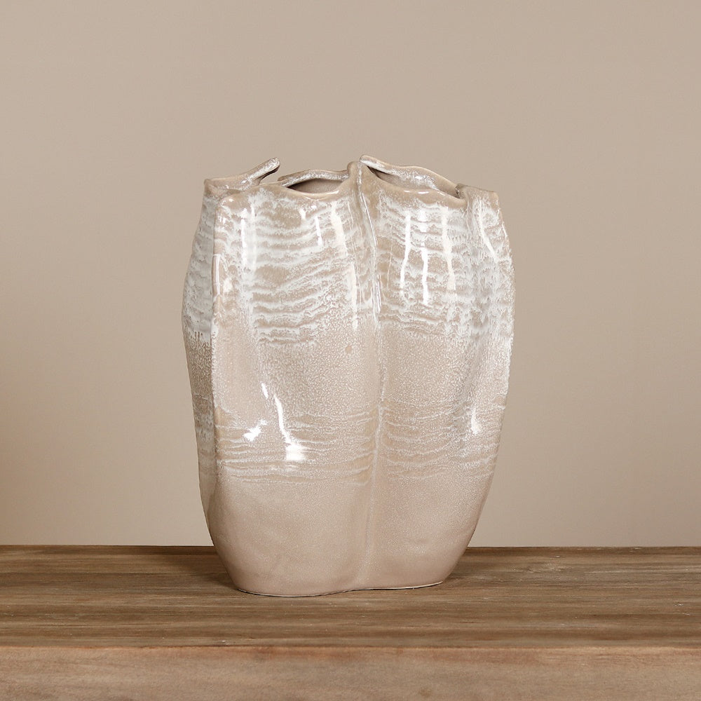 Vaza decorativa Lotus, crem, 22x30 cm - SIMONA'S COLLECTION Vaza decorativa Lotus, crem, 22x30 cm - SIMONA'S COLLECTION