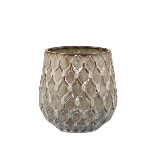 Vaza decorativa Tuscan, bej, 17 cm - SIMONA'S COLLECTION