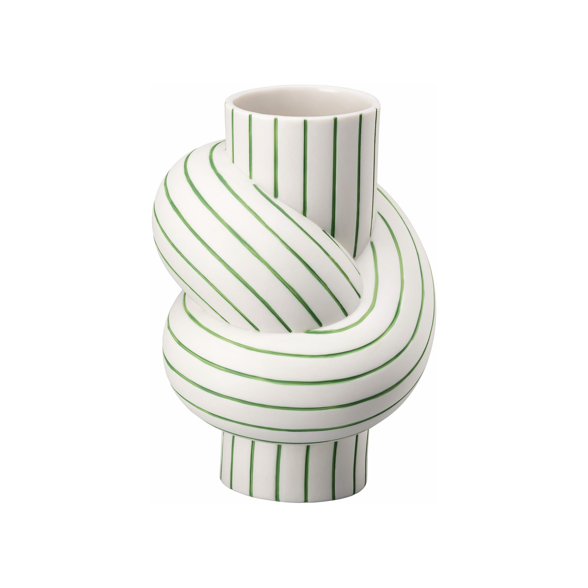Vaza din portelan, 12 cm, Node Stripes Apple by Martin Hirth - ROSENTHAL Vaza din portelan, 12 cm, Node Stripes Apple by Martin Hirth - ROSENTHAL