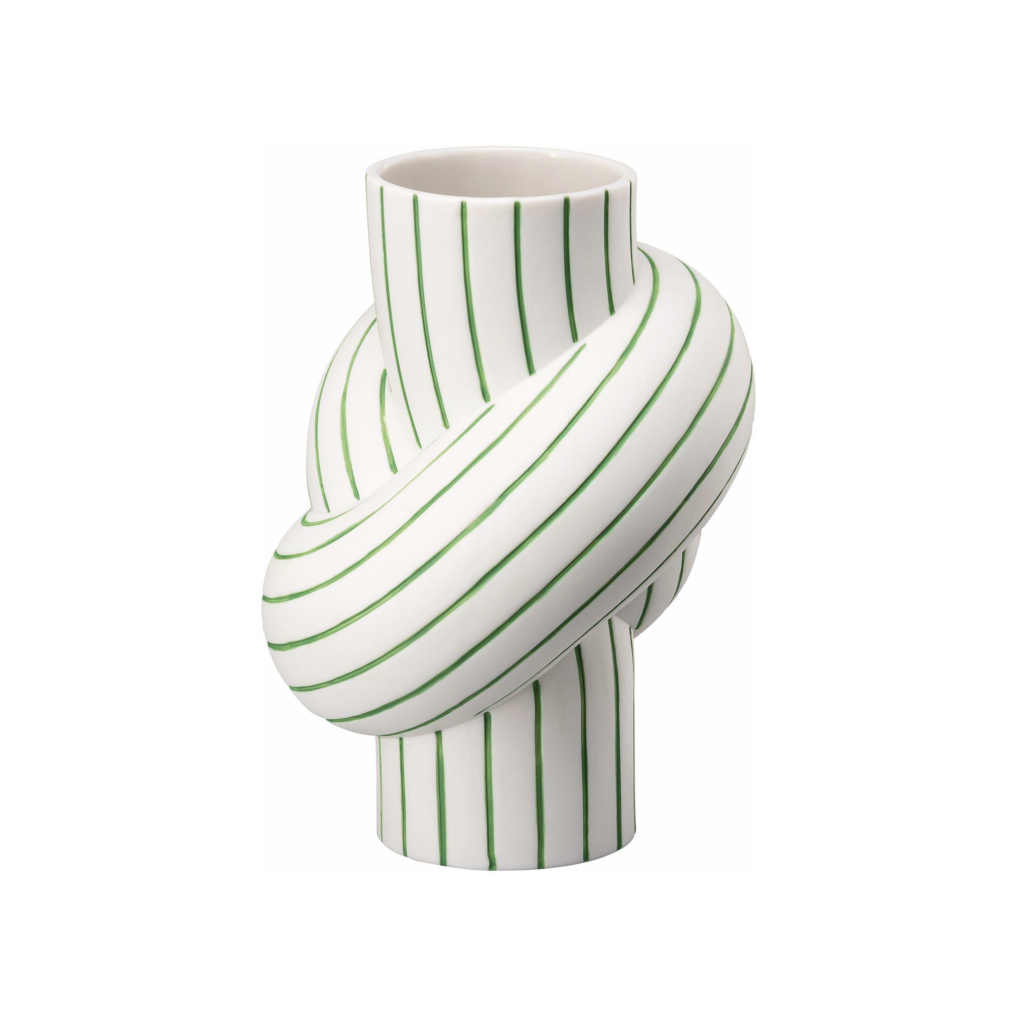 Vaza din portelan, 12 cm, Node Stripes Apple by Martin Hirth - ROSENTHAL Vaza din portelan, 12 cm, Node Stripes Apple by Martin Hirth - ROSENTHAL