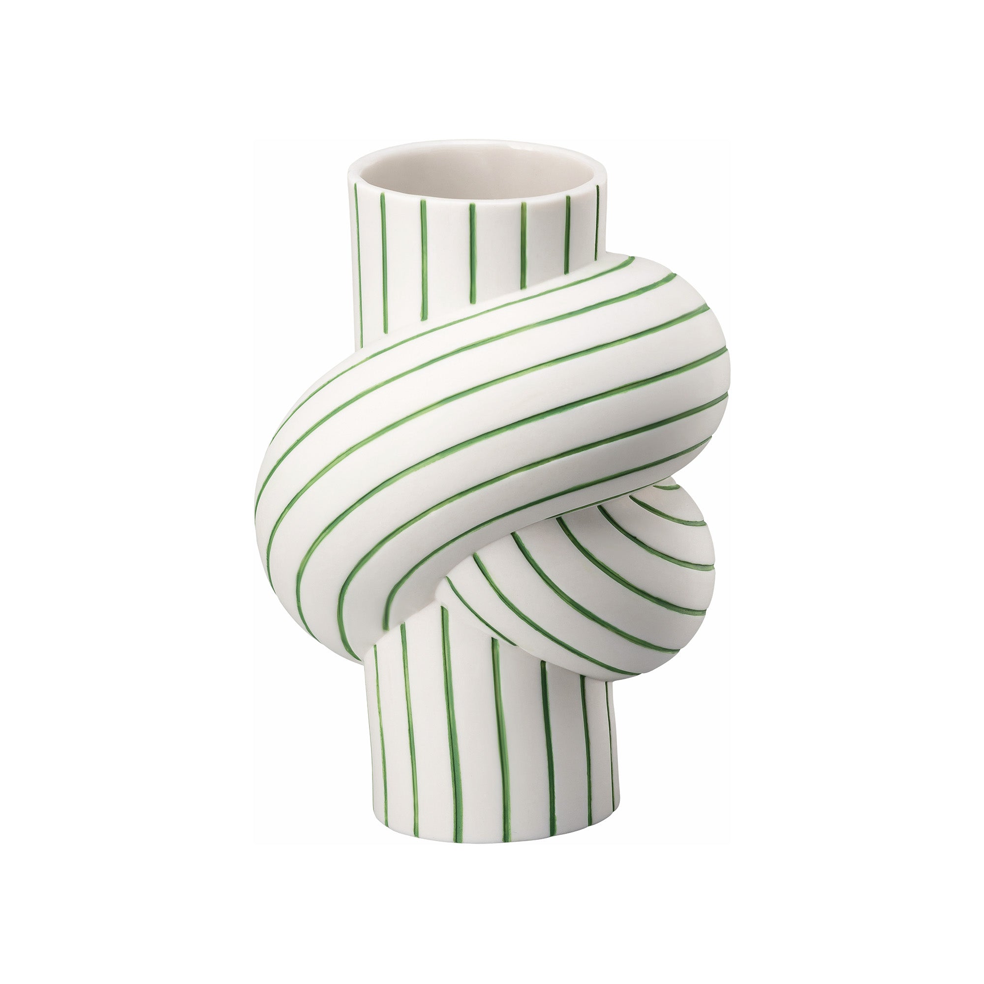 Vaza din portelan, 12 cm, Node Stripes Apple by Martin Hirth - ROSENTHAL Vaza din portelan, 12 cm, Node Stripes Apple by Martin Hirth - ROSENTHAL