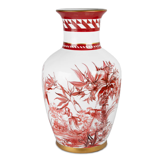 Vaza din portelan, 39 cm, Le Rouge - BACI MILANO