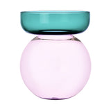 Vaza din sticla, 25 cm, roz/petrol, Aura - ICHENDORF Vaza din sticla, 25 cm, roz/petrol, Aura - ICHENDORF