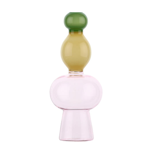 Vaza din sticla, Alchimia, verde, 26 cm - SIMONA'S COLLECTION