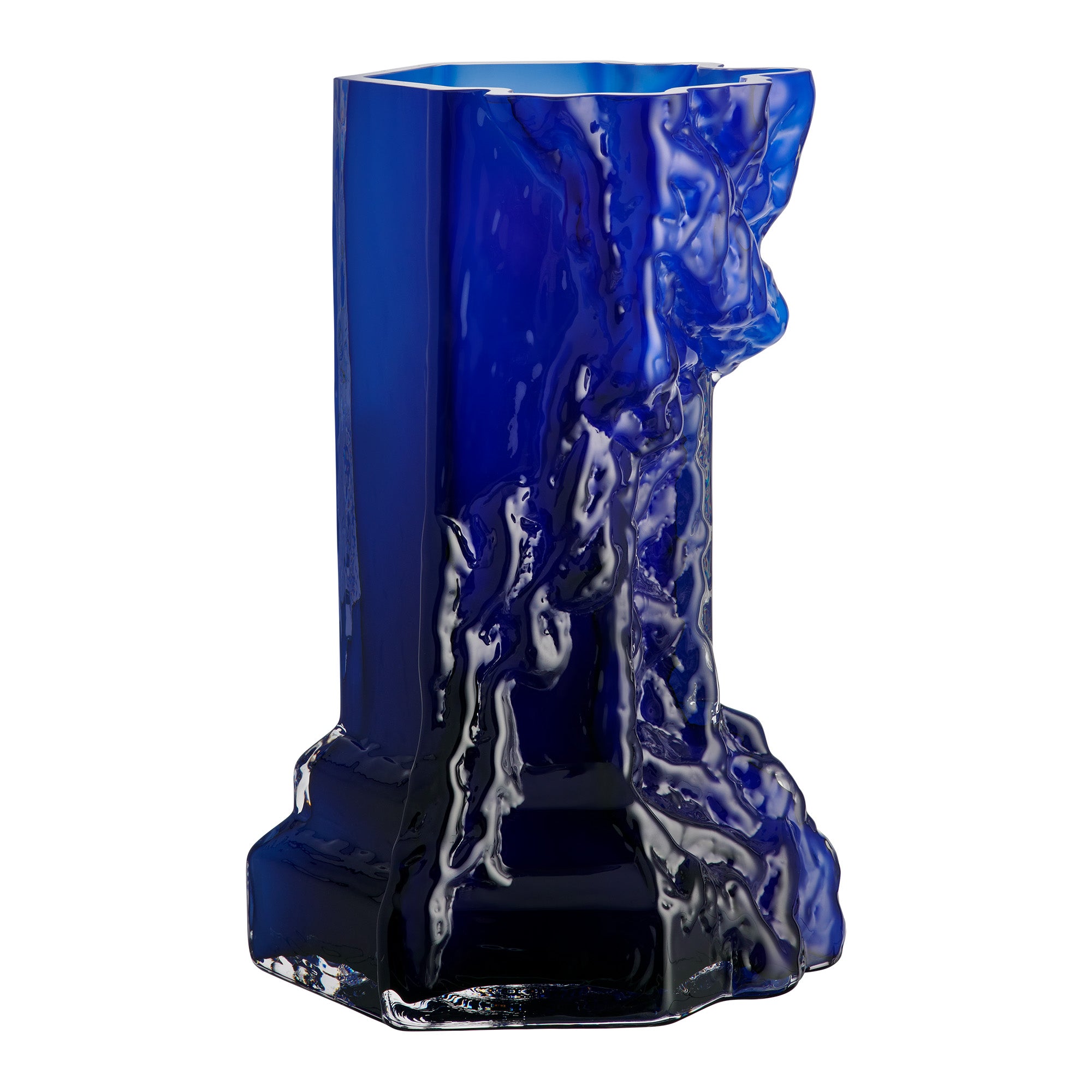 Vaza din sticla cristalina, Deep Blue, 35 cm, Rocky Baroque by Hanna Hansdotter - KOSTA BODA Vaza din sticla cristalina, Deep Blue, 35 cm, Rocky Baroque by Hanna Hansdotter - KOSTA BODA