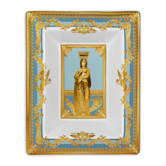 Vide-poche, portelan, 19x15 cm, Blue, Minerva - BACI MILANO