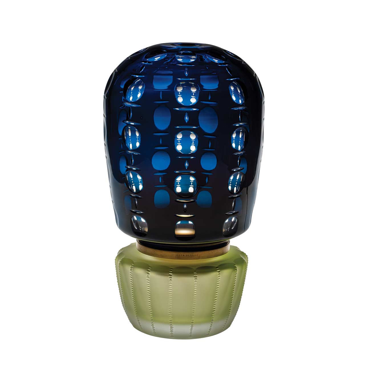 Lampă din sticlă, Abissal, verde citron - Vista Alegre