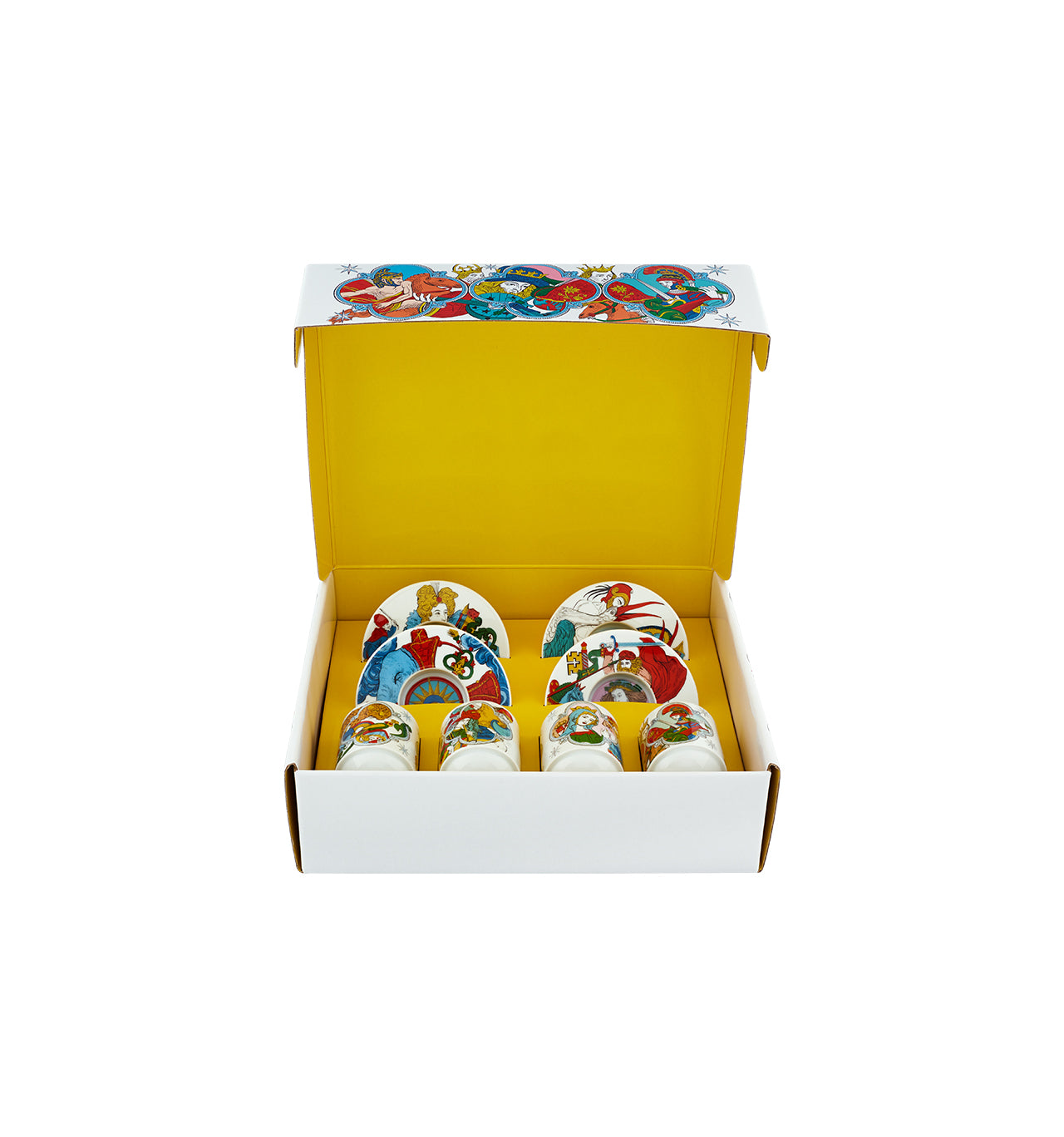 Set 4 cesti de espresso si farfurii Portugese Odyssey - VISTA ALEGRE