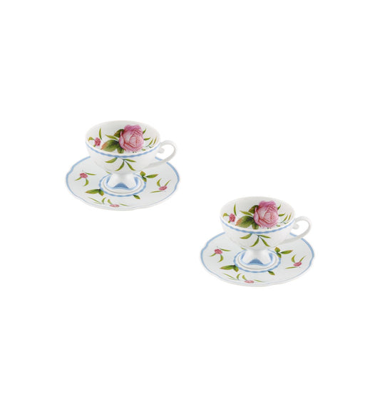 Set 2 cani si farfurii pentru ceai, Bridgerton - VISTA ALEGRE