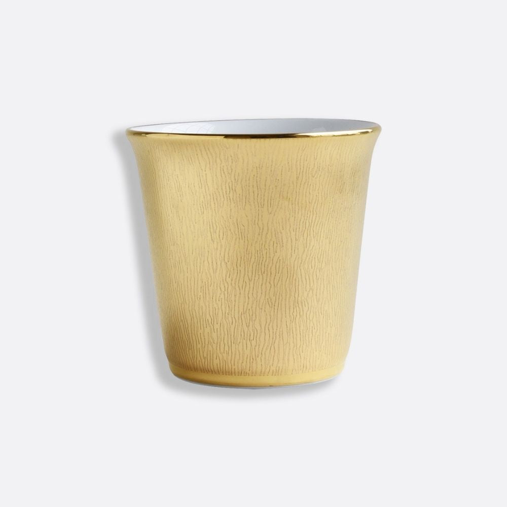 Set cadou - Pahar din portelan si lumanare, Dune Gold - BERNARDAUD