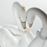 Sculptura din portelan, Endless Love Swans Flowers by Jose Puche - LLADRO